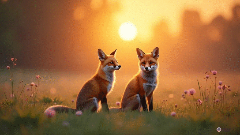 Seeing Two Foxes