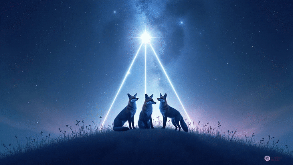 Seeing Three Foxes