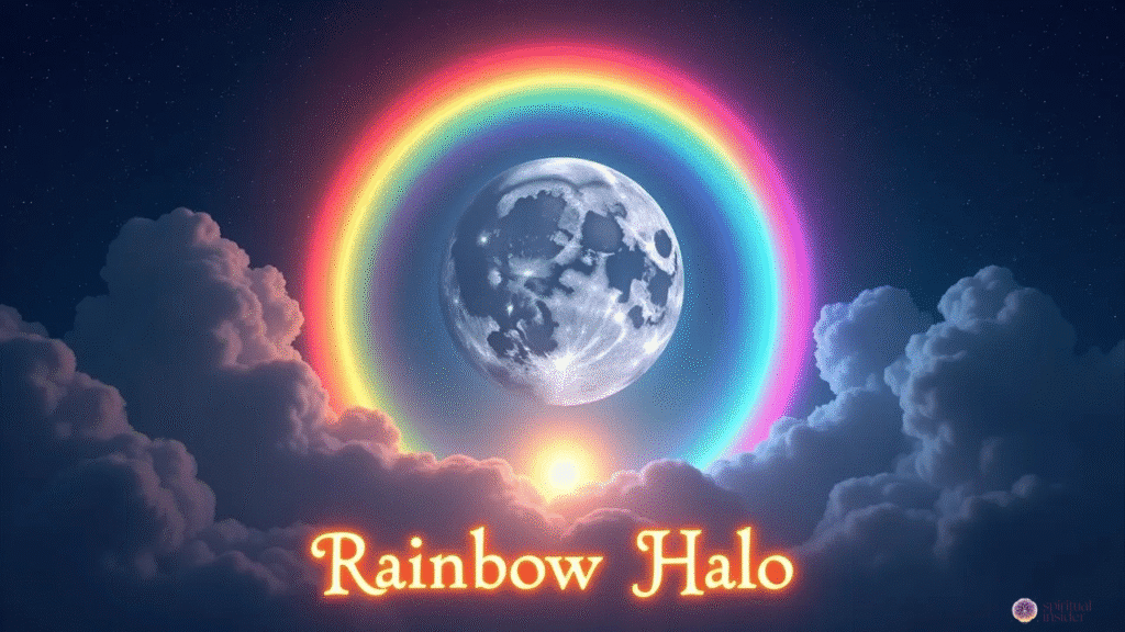 Rainbow Ring Around the Moon