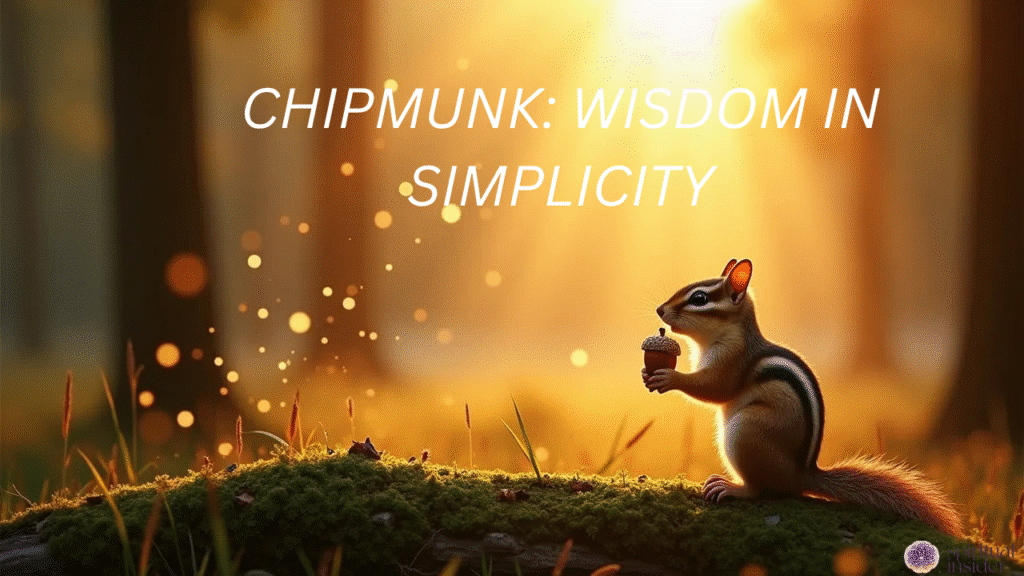 Chipmunk spiritual meaning