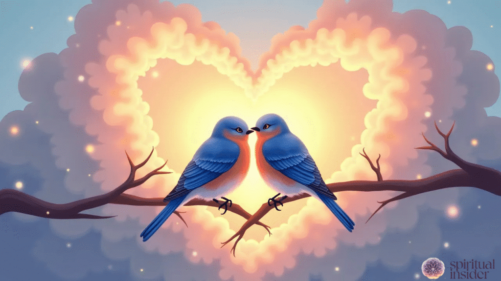 Paired Bluebirds